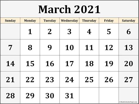 Free printable january 2021 calendar. March 2021 calendar | free printable calendar templates