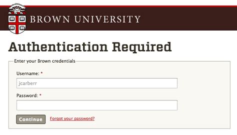 Web Authentication Shibboleth OIT Brown University