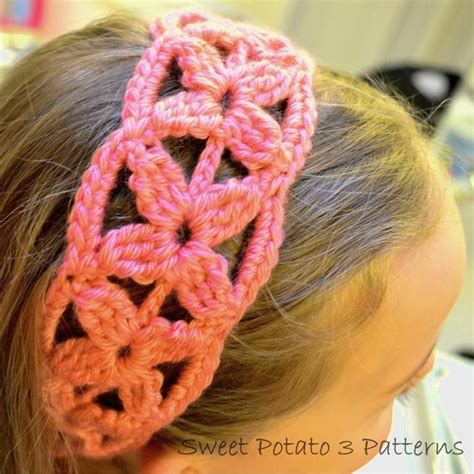 Simple Flower Headband Crochet Flower Headbands Crochet Headband