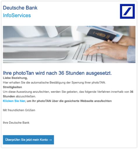 Phishing bezeichnet eine form des trickbetruges im internet. Deutsche Bank Phishing: Diese E-Mails sind Fake, Spam und ...