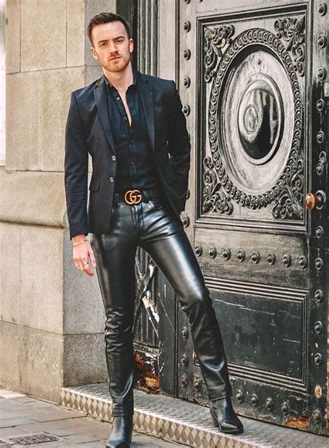 Leather Pants Outfit Mens In 2022 Mens Leather Pants Leather Pants