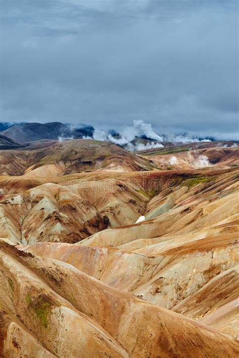 Valley National Park Landmannalaugar Iceland Stock Image Image Of