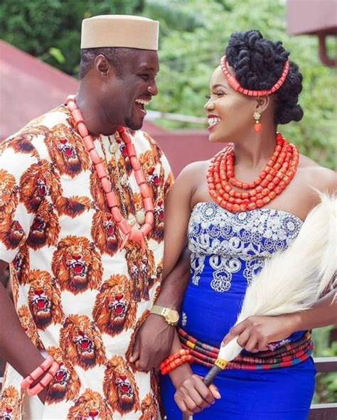 Igbo Wedding Couple Outfit Igbo Couple Traditional Marriage Etsy