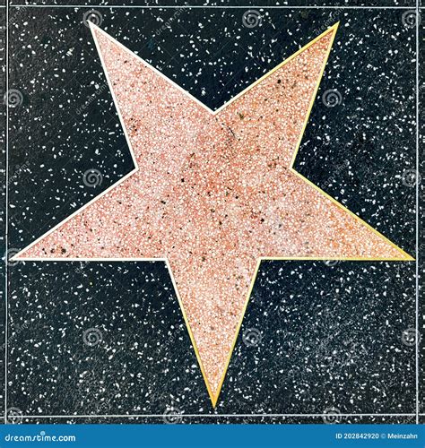 Closeup Of Empty Star On The Hollywood Walk Of Fame Editorial Image