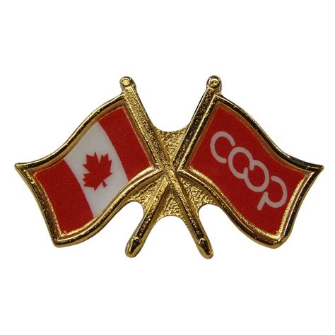 Co Op Canada Crossed Pins Co Op Friendship Pins Co Op Lapel Pins