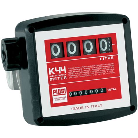 Flow Meters Mechanical And Resettable Flow Meter Piusi K44