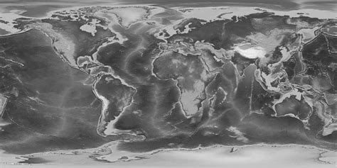 Plate Tectonics Map Black And White