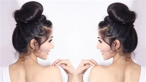 Prom Puffy Bun Hairstyle Prom Puffy Updo Amazing Messy Updo Youtube