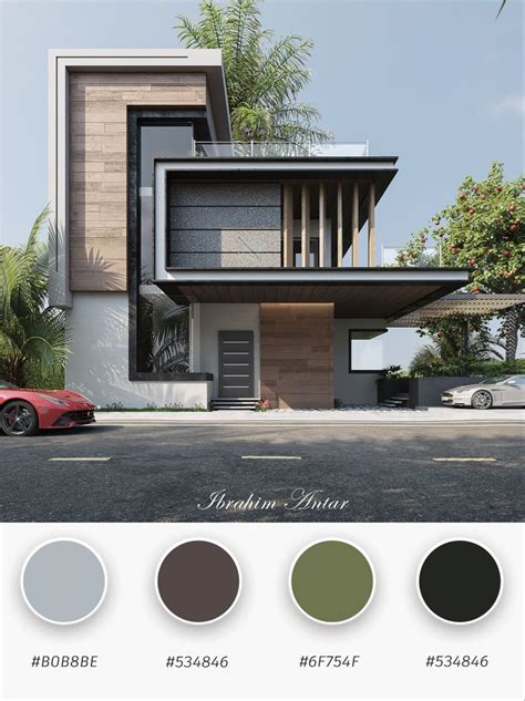 Exterior Color Palette For Modern Villa Exterior Color Palette