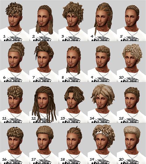 Maxis Match Male Cc — Candycottonchu Natural Hair Recolor Dump Ft