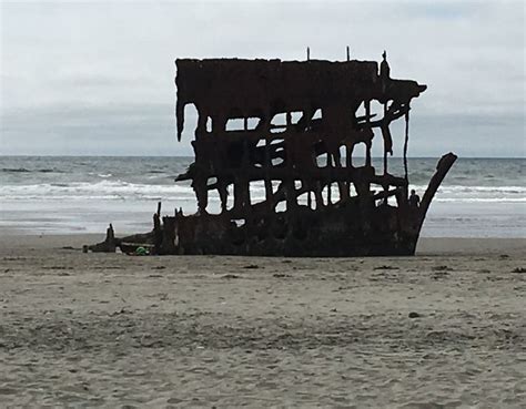 The Peter Iredale Shipwreck Located Near Ft Stevens In Warrenton