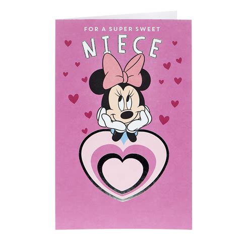 Buy Disney Valentines Day Card Niece Minnie Mouse For Gbp 199