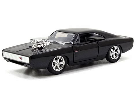 Buy 1970 Doms Dodge Charger With Engine Blower Black Jada Toys Fast