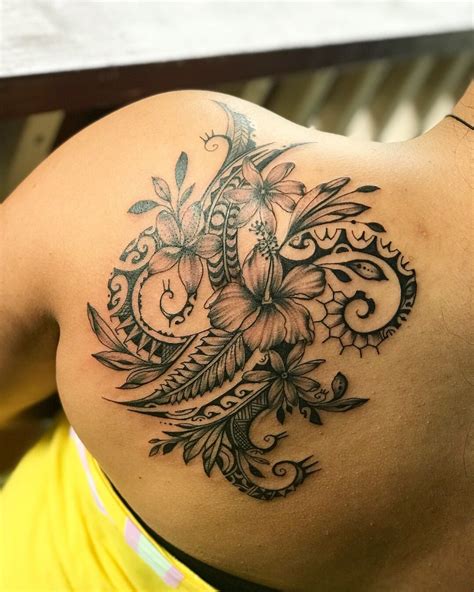 Polynesian Tribal Tattoo Shane Tattoos Polynesian Shoulder Tattoo On