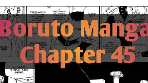 Boruto Manga Chapter 45 Youtube