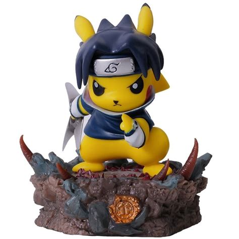Figurine Sasuke Crossover Pikachu Lunivers Otaku