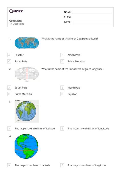 50 Geography Worksheets For 6th Grade On Quizizz Free And Printable