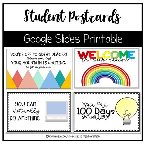 Positive Postcards For Students Student Postcard Distance Learning