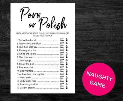 Naughty Hens Party Games Bachelorette Printable Games Pack Etsy