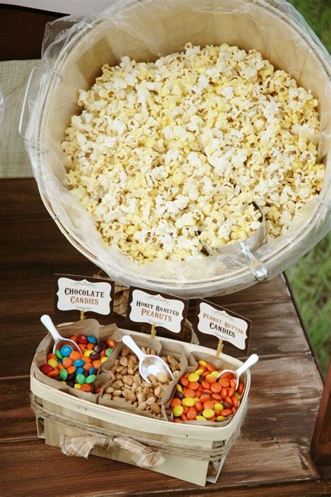 Popcorn Toppings Buffet Snacks Superbowl Party Party Snacks
