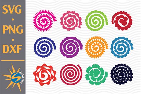 Rolled Flower Svg Cut File | Free SVG Cut Files. Create your DIY