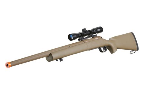 Lancer Tactical Airsoft M Bolt Action Sniper Rifle W Scope Dark Earth