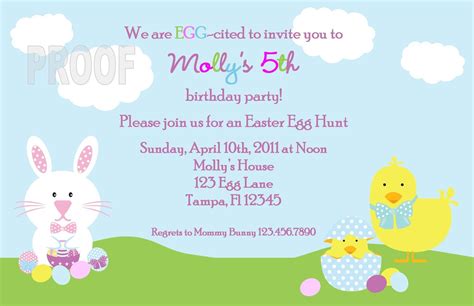 Some of these free printable birthday invitations let you add your party details and even images or clip art before you print while others need to be. Easter Birthday Invitations Ideas for Cathy | Easter party invite, Easter egg hunt birthday ...