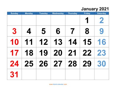 Free Printable 12 Month Calendar 2021 Template Calendar Design