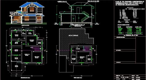 House Plan Autocad Dwg Autocad Plan Dwg Cad Designs Bodenewasurk