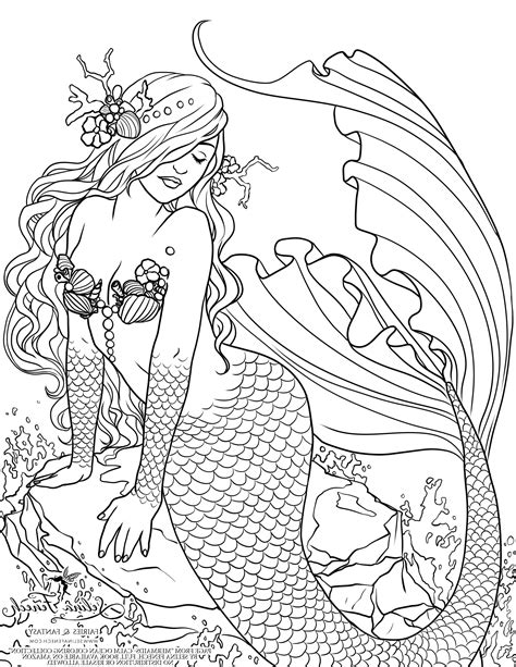 Mermaid Coloring Book | Mermaid coloring book, Fairy coloring pages, Mermaid coloring