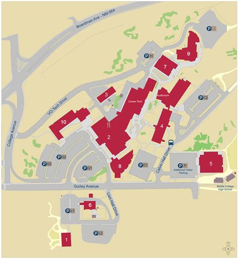 Campus Map Unm Gallup The University Of New Mexico