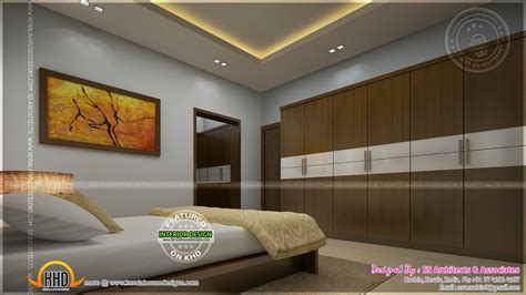 Awesome Master Bedroom Interior Kerala Home Design And Floor Plans