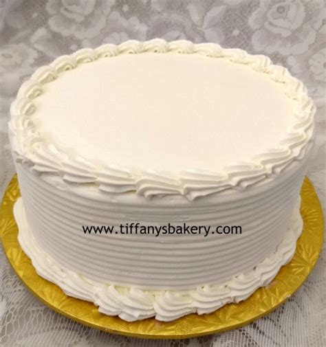 Yellow Cake With White Buttercream Frosting Tiffanys Bakery