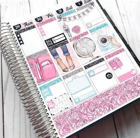 Pin By Kailah Johnson On Planners Diy Planner Planner Stickers Erin