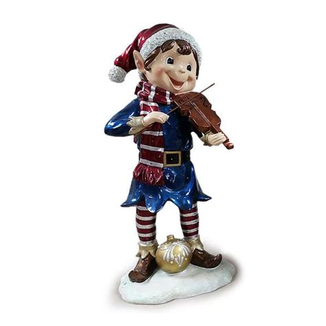 Holidynamics Holiday Lighting Solutions 40 In 3d Elf Resin Playing