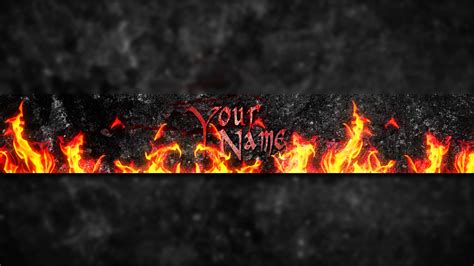 Free Hell Youtube Banner Template 5ergiveaways