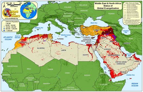 Middle East And North Africa Map Maping Resources