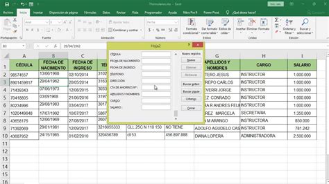 Como Crear Un Formulario En Excel Paso A Paso Printable Templates Free