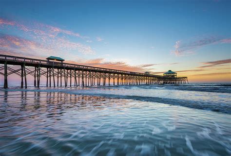 Folly Beach Sunrise Photograph By Jon Bilous Fine Art America