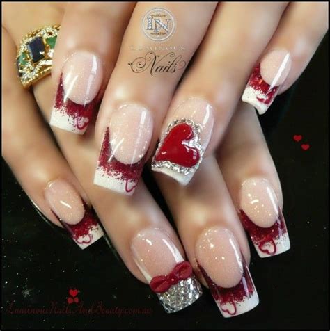 36 Romantic And Lovely Nail Art Design For Valentines Day Nail