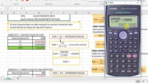 Formula Para Calcular El Valor Actual Neto En Excel Printable Templates Free