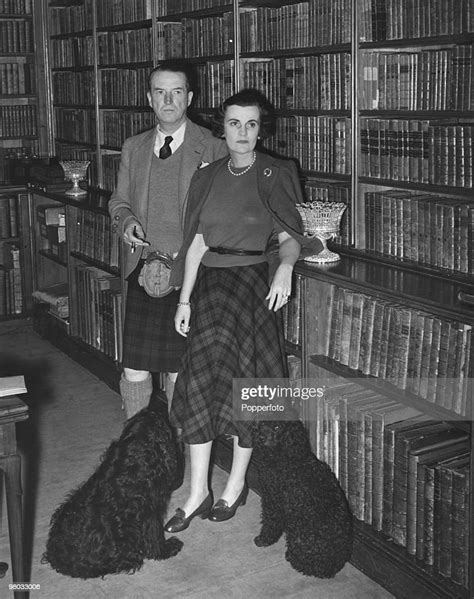 ian douglas campbell 11th duke of argyll with his third wife news photo getty images