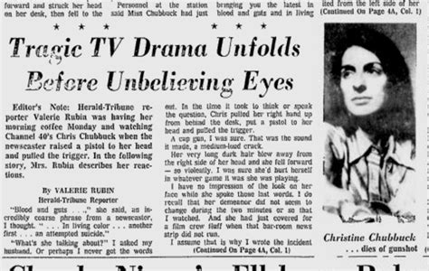 Revisit The Case Of Christine Chubbuck The Reporter Who Shot Herself