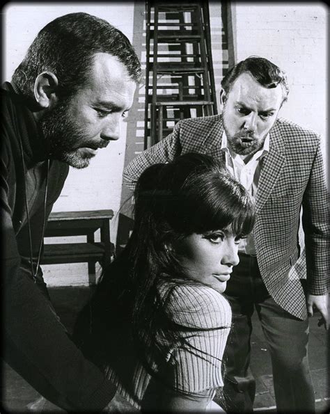 Pernell Roberts Marisa Mell And W B Brydon In Rehearsal For Mata