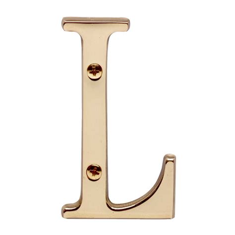 Create your plan in 3d and find interior design and decorating ideas to furnish your home. Letter "L" House Letters Solid Bright Brass 3"