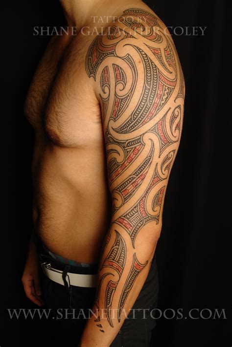 Maori Polynesian Tattoo Maori Sleeve Tattoo On Matt