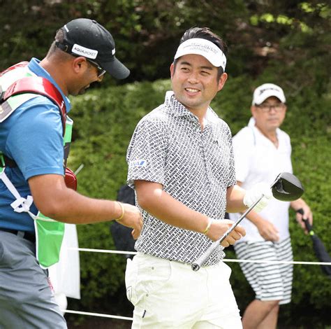 東北アマ 5位 日本アマ 予選カット 春季リーグ団体戦 mvp ＜KBCオーガスタ初日＞笑顔でラウンドする池田（撮影・岡田 丈 ...