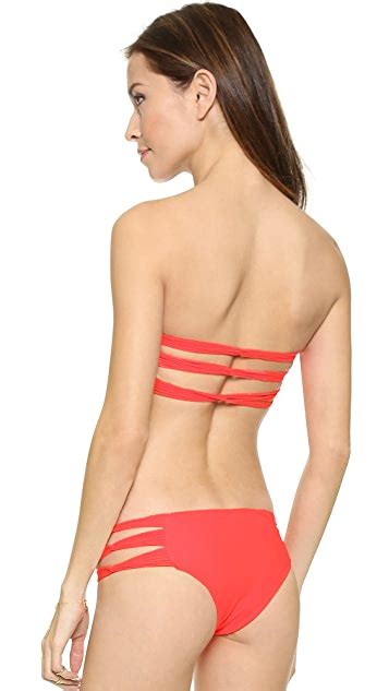 Mikoh Sunset Skinny String Bandeau Bikini Top Shopbop