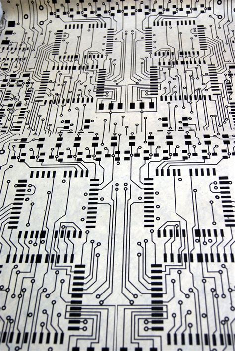 Circuit Board Pattern Lotka Wrapping Paper Geek T Wrap 3 Sheets