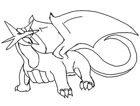 Pokemon Salamence Coloring Page Free Printable Coloring Pages For Kids